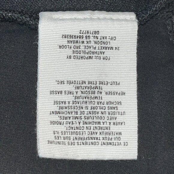 ANTHROPOLOGIE ANTHRO Extra Wide Leg Palazzo Dressy Trouser Pants Black EUC 28 - Picture 10 of 10